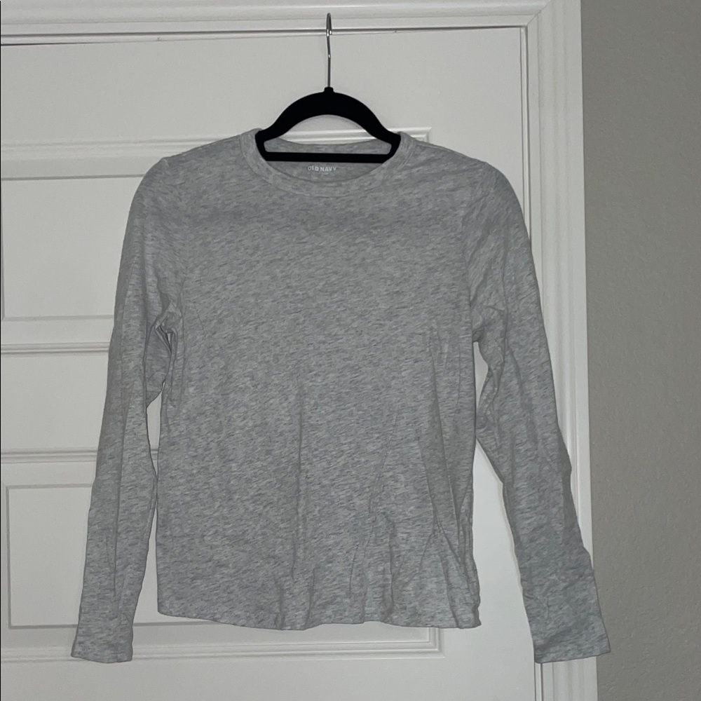 Old Navy Heather Gray Long Sleeve Tee